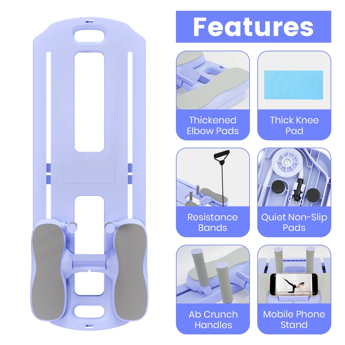 5-in-1 Foldable Core Trainer – All-in-One Ab, Arm & Leg Workout Board