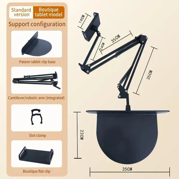 Hidden Tablet Stand – Space-Saving 360° Adjustable Holder for Hands-Free Viewing