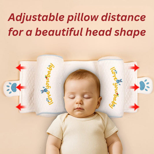 Baby Head Shaping Pillow – Breathable Cotton Support Pillow for Comfortable Newborn Sleep