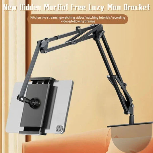 Hidden Tablet Stand – Space-Saving 360° Adjustable Holder for Hands-Free Viewing