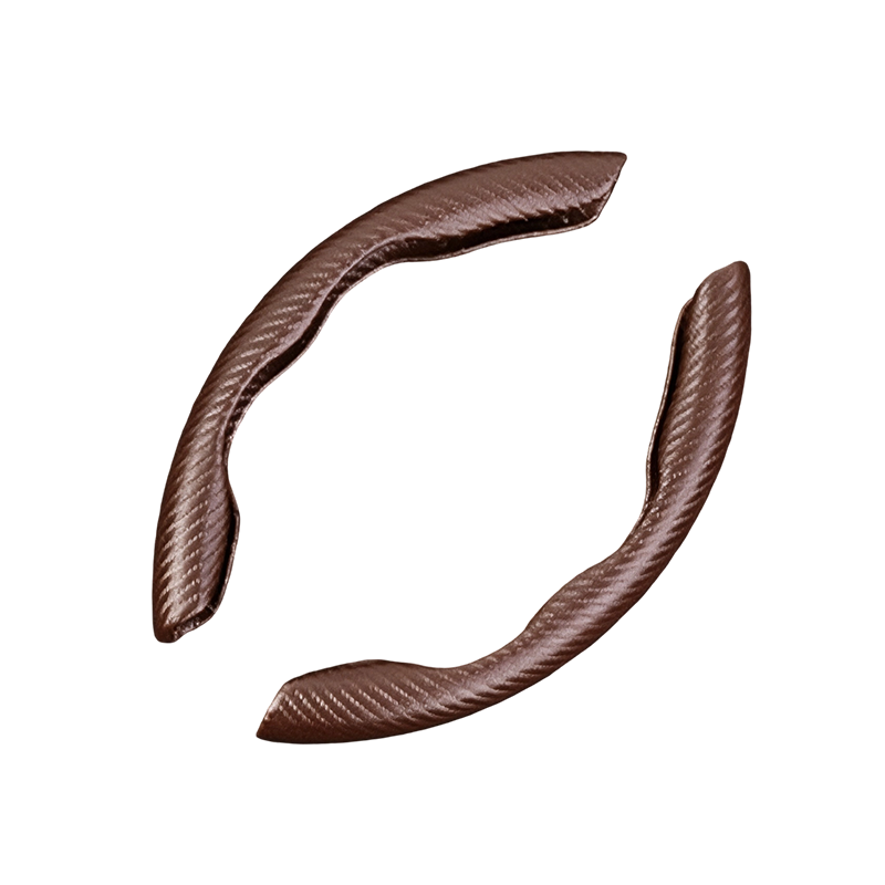 Segmented Carbon Fiber Steering Wheel Cover – Premium Sport Style Interior Upgrade for Your Car