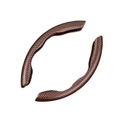 Segmented Carbon Fiber Steering Wheel Cover – Premium Sport Style Interior Upgrade for Your Car