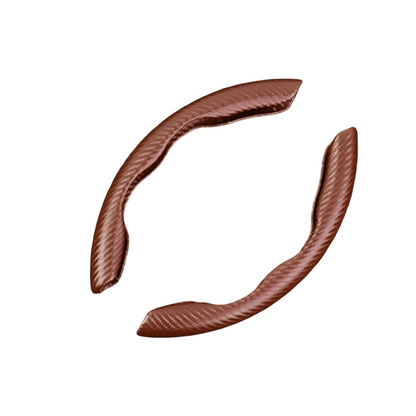 Segmented Carbon Fiber Steering Wheel Cover – Premium Sport Style Interior Upgrade for Your Car
