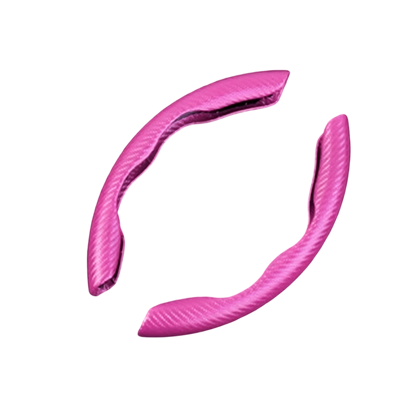 Segmented Carbon Fiber Steering Wheel Cover – Premium Sport Style Interior Upgrade for Your Car