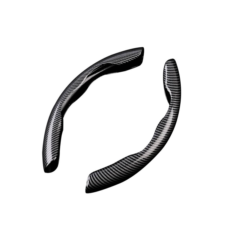 Segmented Carbon Fiber Steering Wheel Cover – Premium Sport Style Interior Upgrade for Your Car