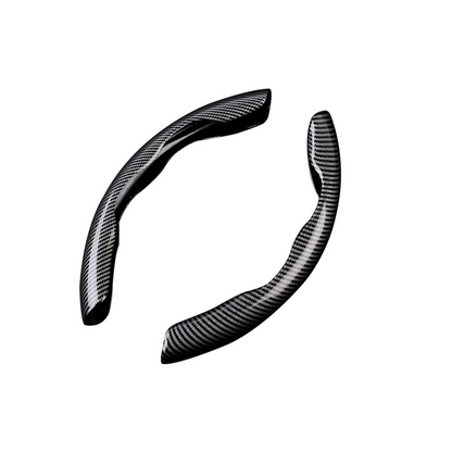 Segmented Carbon Fiber Steering Wheel Cover – Premium Sport Style Interior Upgrade for Your Car