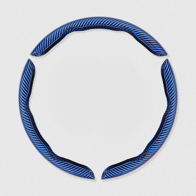 Segmented Carbon Fiber Steering Wheel Cover – Premium Sport Style Interior Upgrade for Your Car