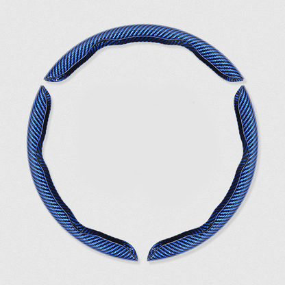 Segmented Carbon Fiber Steering Wheel Cover – Premium Sport Style Interior Upgrade for Your Car