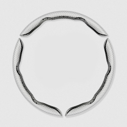 Segmented Carbon Fiber Steering Wheel Cover – Premium Sport Style Interior Upgrade for Your Car