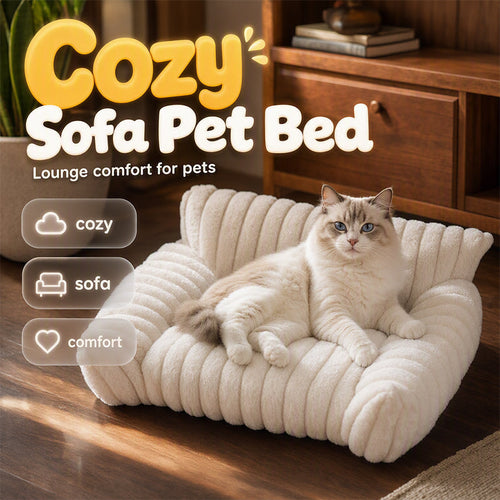 Cozy Sofa Pet Bed – Ultra Soft Protective Lounger for Dogs & Cats
