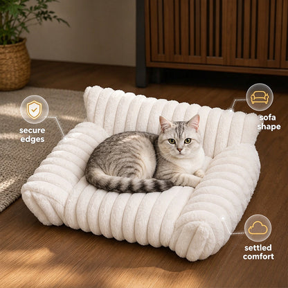 Cozy Sofa Pet Bed – Ultra Soft Protective Lounger for Dogs & Cats