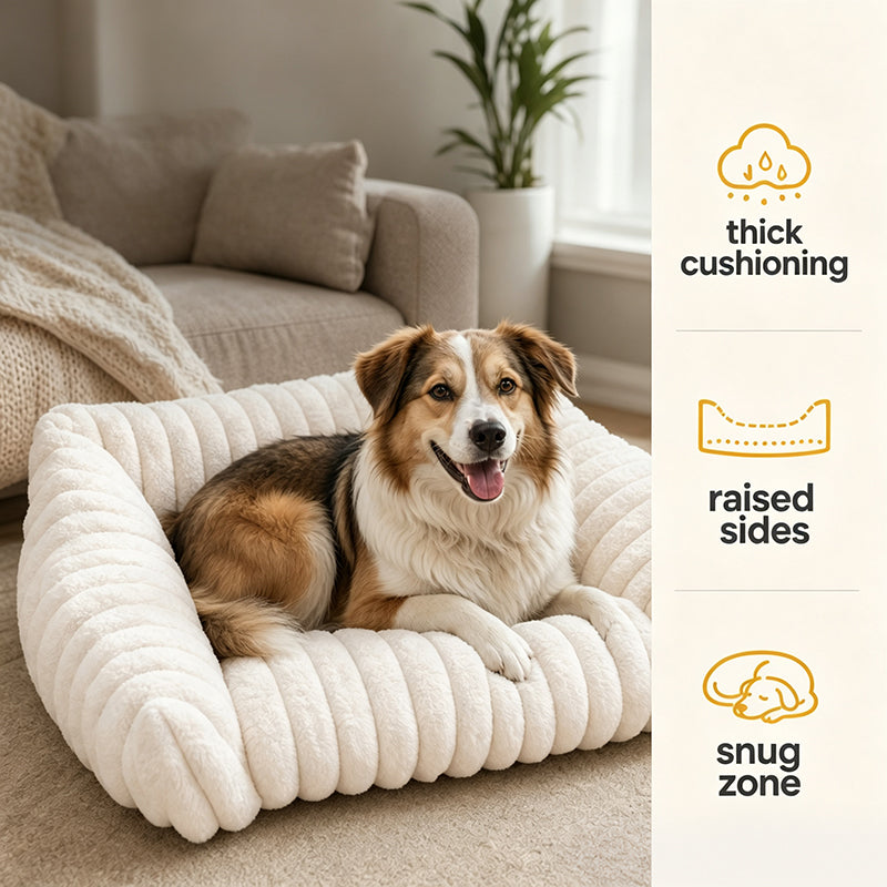 Cozy Sofa Pet Bed – Ultra Soft Protective Lounger for Dogs & Cats