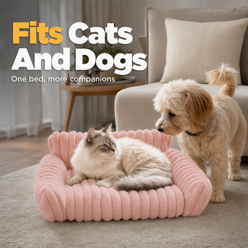 Cozy Sofa Pet Bed – Ultra Soft Protective Lounger for Dogs & Cats