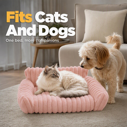 Cozy Sofa Pet Bed – Ultra Soft Protective Lounger for Dogs & Cats