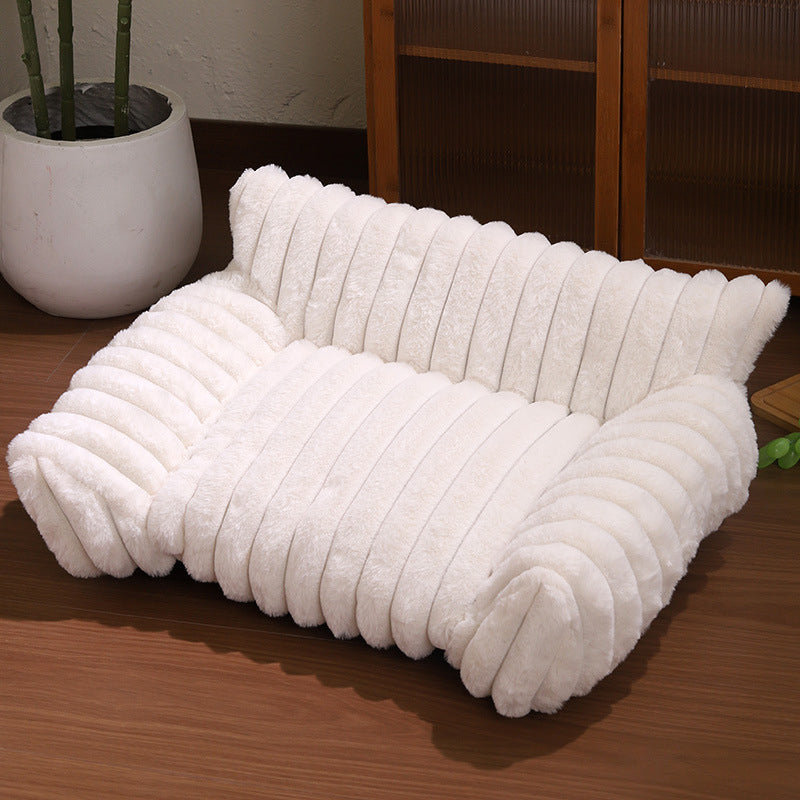 Cozy Sofa Pet Bed – Ultra Soft Protective Lounger for Dogs & Cats