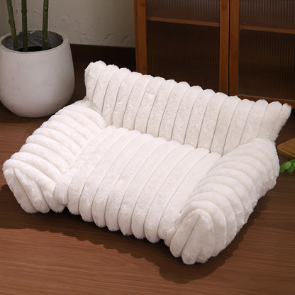 Cozy Sofa Pet Bed – Ultra Soft Protective Lounger for Dogs & Cats