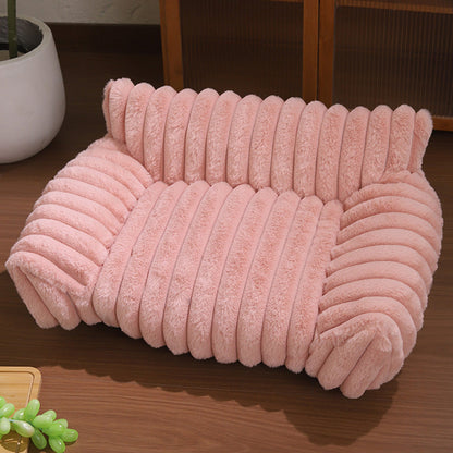 Cozy Sofa Pet Bed – Ultra Soft Protective Lounger for Dogs & Cats